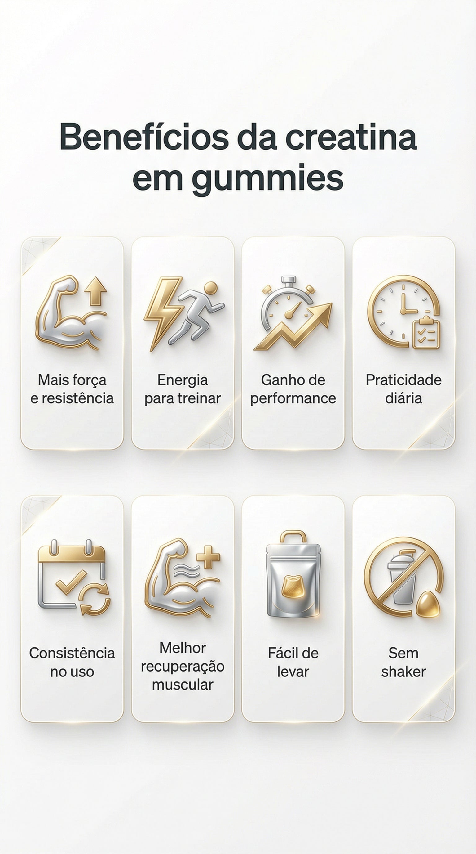 Creatina 3 em 1 - Com Colágeno e Ácido Hialurônico Hy Nutrition