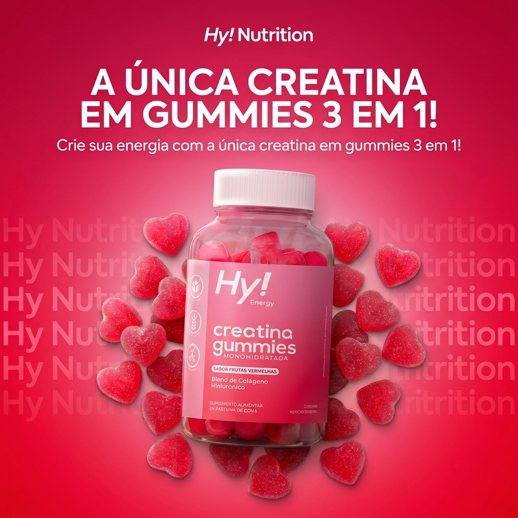 [COMPRE 1 GANHE OUTRA] Creatina 3 em 1 - Com Colágeno e Ácido Hialurônico Hy Nutrition