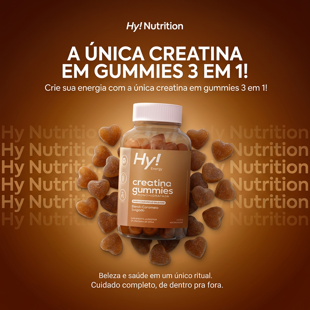 [COMPRE 1 GANHE OUTRA] Creatina 3 em 1 - Com Colágeno e Ácido Hialurônico Hy Nutrition