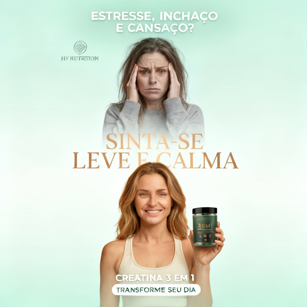 Creatina da Beleza – Creatina em 3 em 1 (Com Colágeno e Ácido Hialurônico)